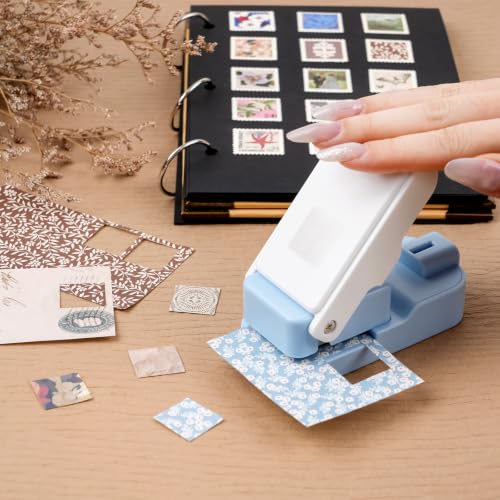0.83inch Square Punch, Square Craft Punch for Junk Journal - color: 0.83x0.83" Square Punch Blue