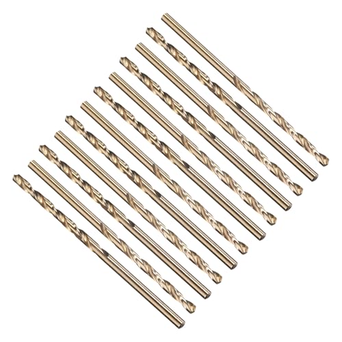 12pcs Micro Drill Bit #38 Diameter 2.578mm M2 HSS 135° for Metal - size: #38 (2.578mm)