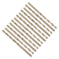 12pcs Micro Drill Bit #38 Diameter 2.578mm M2 HSS 135° for Metal - size: #38 (2.578mm)