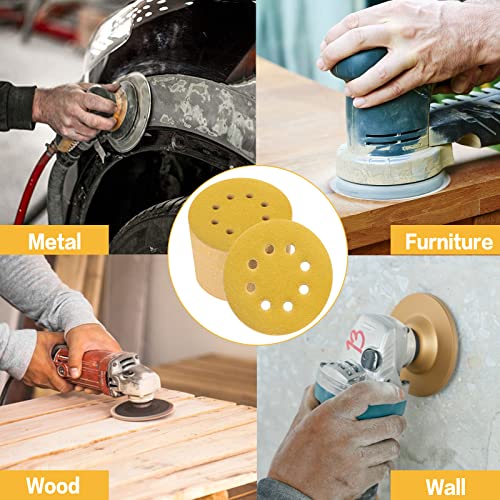100PCS 5 Inch Sanding Discs 320 Grit Random Orbit Sander Sandpaper - style: Advanced Aluminum Oxide