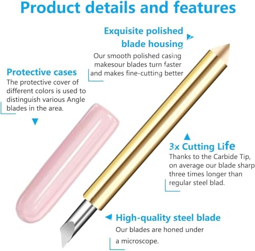 Blade and Housing Compatible with Maker 3/4/Maker/Explore 3/4/Explore Air 2/Air/One Cutting Machines - color: White
