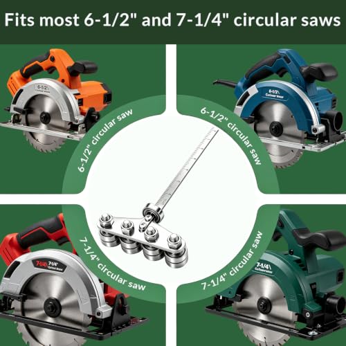 Positioning Calipers for Precise Measurements & Easy Wood Cutting,Adjustable Stainless Steel Circular Saw Guide Rail for Circular Saw Furniture Making (extra large) - size: extra large