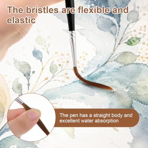 5 Pcs Long Liner Brush, Scroll Detail Long Liner Brushes