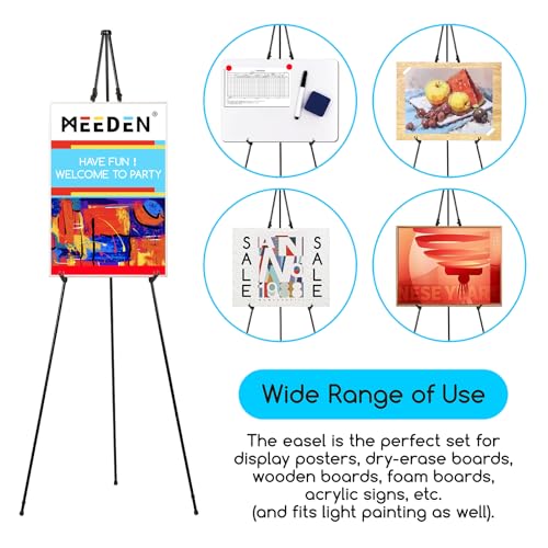 MEEDEN Metal Display Easel Stand 63": Art Tripod Easel with Carry Bag - size: 1-PACK