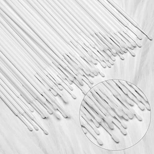 Akstore 600 PCS Disposable Micro Applicators Brush Eyelash Extension (White) - color: White