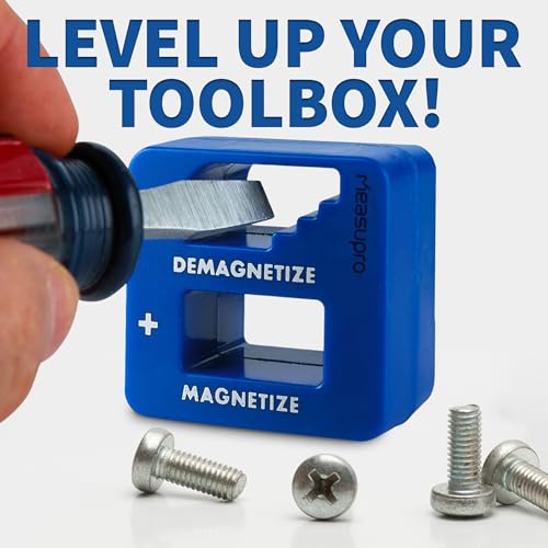 Drill Bit Magnetizer & Demagnetizer Tool for Screws, Blue, 3 Pack - color: Blue