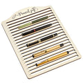 BENECREAT 20-Slot Laser Engraving Jig, Wood Pencil Fixture, Multi-Pencil Clamping Tool for Creative Pen Making, DIY Projects & Artisan Creations, 7.8x0.3" ID - style: 20 Slots