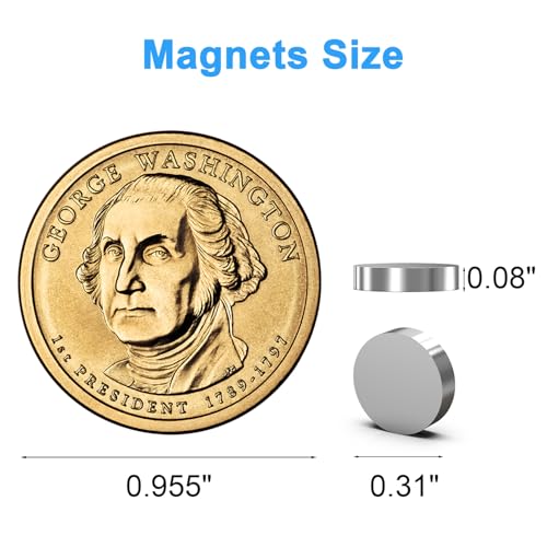 Refrigerator Magnets, 8x2mm Small Round Magnetic 250 Pack - size: 8x2mm