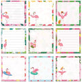 Pink Flamingo Sticky Notes 3x3 Gifts for Flamingo Lovers 9-Pack - color: Flamingo