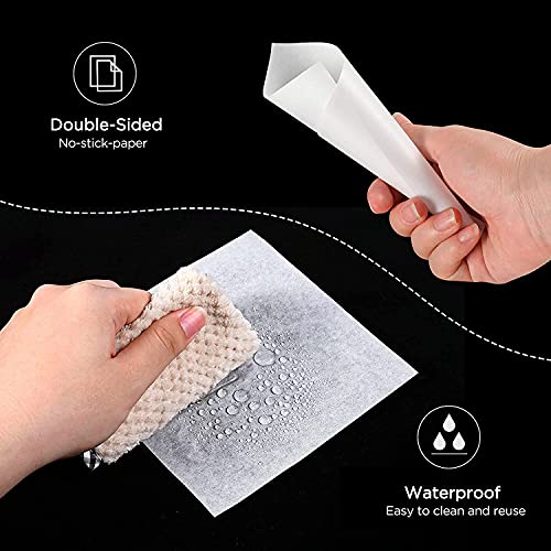 ALKRITA 300 Pieces Diamond Painting Release Paper 15 x 15cm and 15 x 10cm Non-Stick Silicone Release Paper Double-Sided 5D Diamond Painting Accessories Cover Replacement Paper - color: 300pcs-2