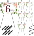 AROIC 63 "Easel Stand for Display, 6 Pack Portable Foldable Metal Easel - style: 6P