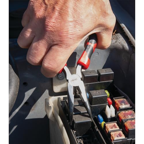 Performance Tool W30732 6 in. Curved Long Nose Pliers - size: 6" Curved Long Nose Pliers