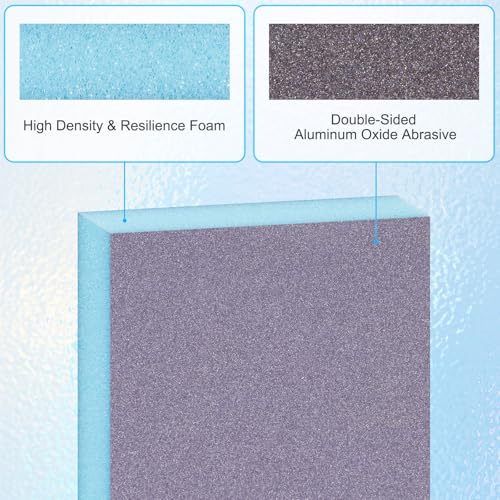 12 Pack Sanding Sponge, Washable and Reusable Sanding Blocks 320 Grit Wet Dry Sand Paper for Wood Drywall Metal Furniture - size: 320 Grits