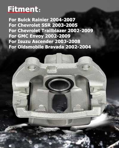 cciyu Rear Left & Right Disc Brake Calipers Assembly 18B4804 18B4805 - size: Rear[18B4804+18B4805]