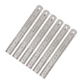 Metal Ruler Set - 8 Inch (20 cm) Stainless Steel Rulers - Flexible & Rigid, Precise Markings, Straight Edge, Multi-Use