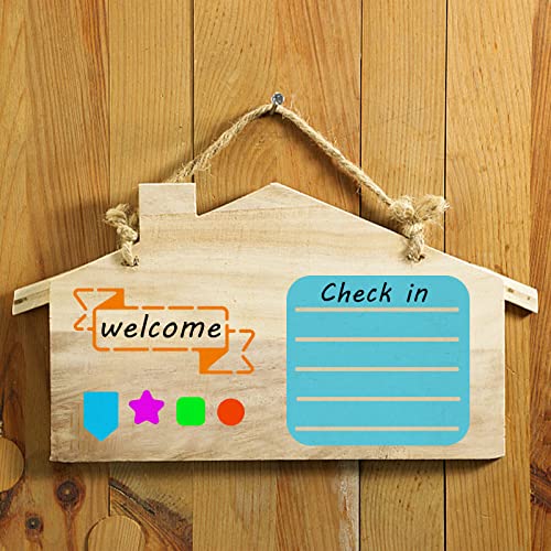 INFUNLY Bookmark Metal Journal Stencil Planner Stencils 4X7 Inches Stainless Steel Painting Stencils Kit Metal Frame Drawing Stencil Templates for DIY Engraving Painting Scrapbooking - color: Journal Metal Stencil
