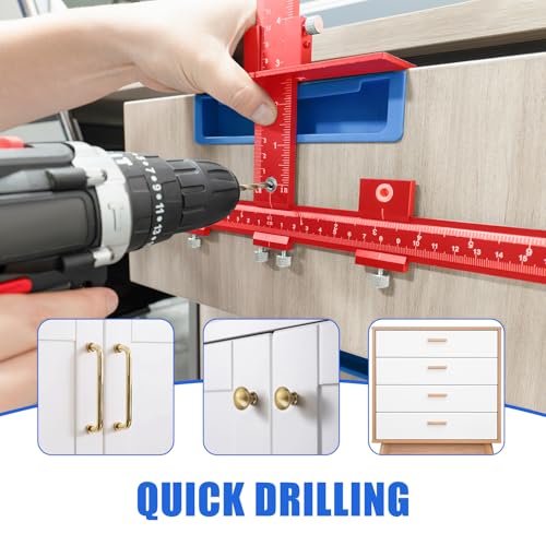16 Inch Cabinet Hardware Jig for Handles and Pulls,Aluminum Alloy