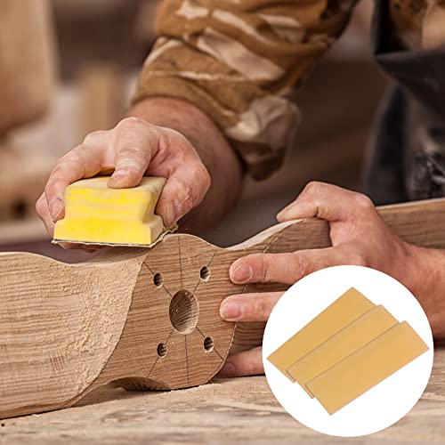 HARFINGTON 50pcs Micro Sander Paper 600 Grit 3.5x1.2 Inch Mini Sanding Sheets Strips Hook Loop Sandpapers for Wood Metal Small Projects Tight Spaces Polish Work