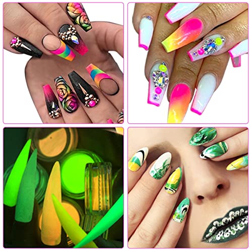 Duufin Pigment Powder for Nails 36 Colors Nail Pigment Powder - color: Fresh
