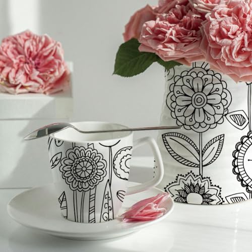 SUPERDANT 4PCS Flower Underglaze Paper Transfer for Pottery Sunflower Plant - style: Abstract Flowers