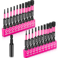 ThinkLearn 20PCS (Metric&SAE) Impact Hex Head Allen Wrench Drill Bit Set - color: Pink, size: 2" Hex Bits