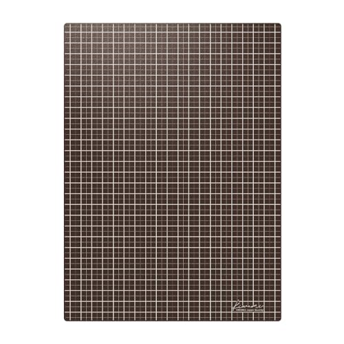 Kyoei WMS-B5-RBC Plastic Underlay Writing Mat B5+ Brown & Camel - size: 10.9" x 8"