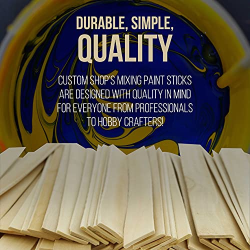 Custom Shop Craft and Paint Sticks (100) 12" Wood Stirrers/Paddles - size: 12" - Pack of 100