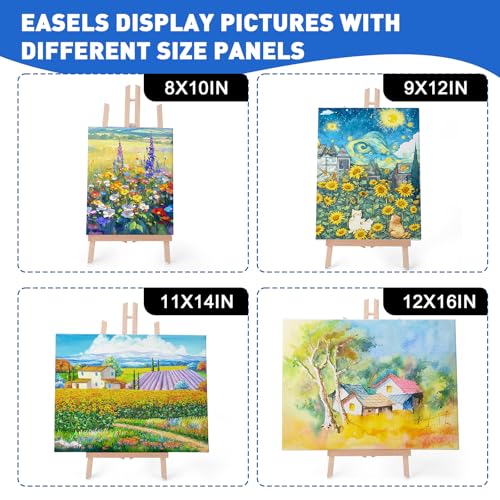 ESRICH 10PCS 17 Inch Tabletop Easels, Easel Stand for Painting - style: 10
