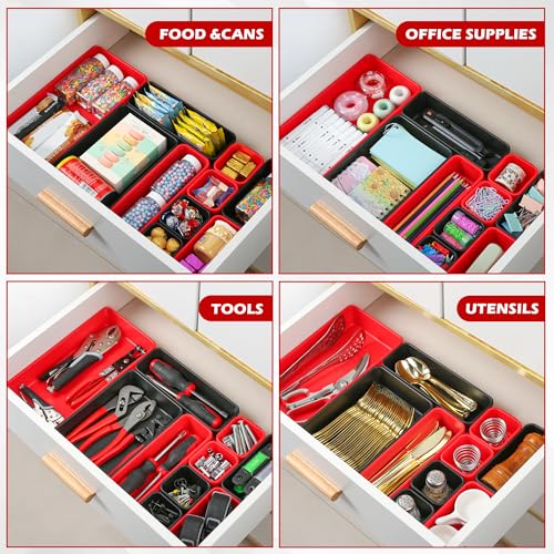 TOOLEAGUE 69Pcs & 5 Sizes Tool Box Organizer with 15Lb Magnetic Pickup Pen - size: 69Pcs with 15Lb Magnetic Pickup Pen