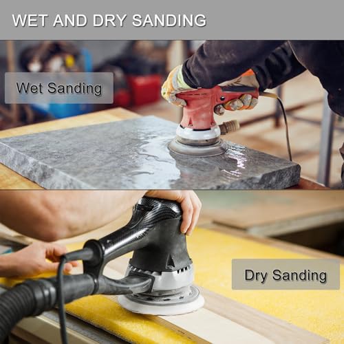 100Pcs 5 Inch Sanding Discs Hook & Loop 8-Hole Wet Dry Sandpaper Assortment - style: 100Pcs 60-240 Grit (Mixed)