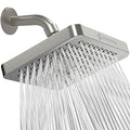 SparkPod Rain Shower Head, 6 Inch Square, Elegant Brushed Nickel Finish - color: Elegant Brushed Nickel, style: 6 Inch Square