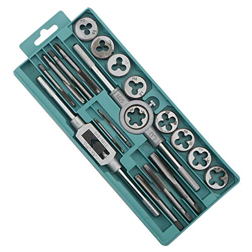 20Pcs/Set Tap and Die Set Combination Alloy Steel Hand Tools