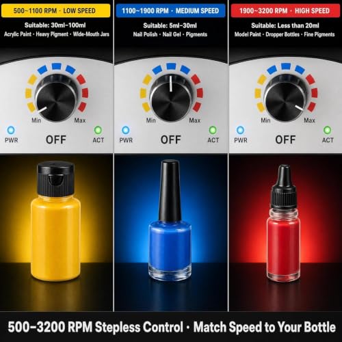 Vortex Mixer Model Paint Shaker for Hobby,Nail & Miniatures Paints - style: Standard