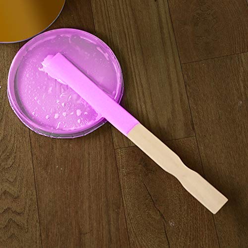 KINJOEK 200 PCS 12 Inches Length Paint Sticks, Premium Wood Multi-Purpose Unfinished Flat Wooden Crafts Sticks Paddles Stirrers Bulk for Paint Mixing, Wall Stirring, Wood Crafts, Garden Plant - size: 200PCS 12"