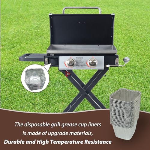 30-Pack Grease Cup Liners for Blue Rhino Razor 1/2/3 Burner Griddle Grills - size: 30 pcs