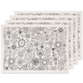 SUPERDANT 4PCS Flower Underglaze Paper Transfer for Pottery Sunflower Plant - style: Abstract Flowers