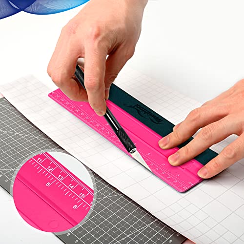 NEWISHTOOL Squeegee for Vinyl, Sign Making, Decals, Craft, Wallpaper Tools - color: Rose Pink, size: 25cm