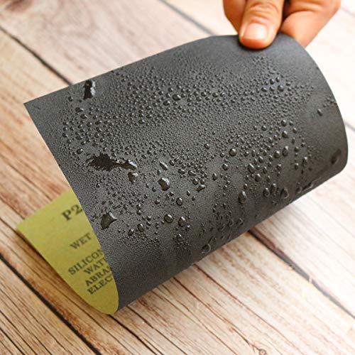 MAXAMN 2500 Grit Sandpaper Sheets, 15Pcs 9X 11 Wet Dry Sandpaper, for Wood - style: 2500 Grit
