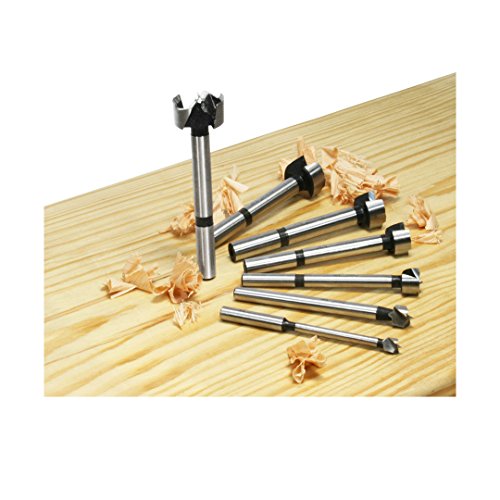 Freud PB-107B: 1/4" to 1" (Dia.) 7 Pcs. Forstner Bit Set - style: B Precision Shear 7 Piece 1/4 Inch to 1-Inch Serrated Edge Forstner Drill Bit Assortment