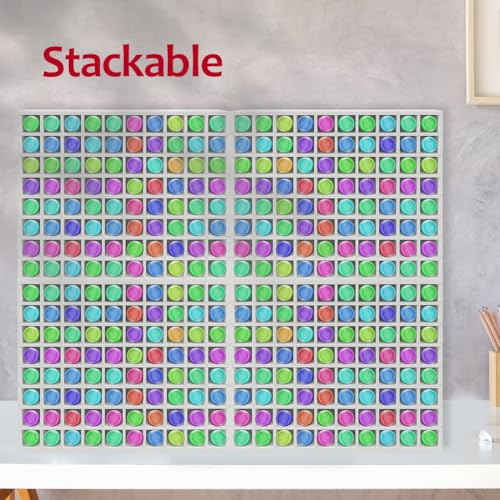64 Grids Paint Organizer, Wall Mountable Craft Paint Storage Rack - color: 80 Grids
