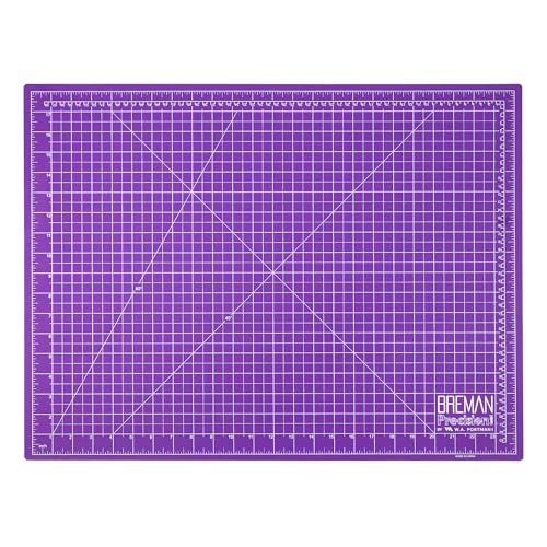 Breman Precision 18x24 Self Healing Cutting Mat Purple/Gray for Crafting - color: Purple/Gray, size: 18x24