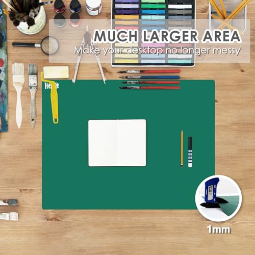31.5" x 23.6" Extra Large Silicone Mat for Resin Casting, Crafts and Epoxy - color: Drak Green