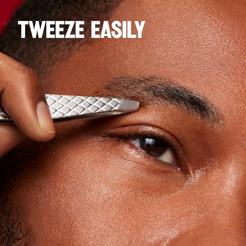 Revlon Men's Series Slant Tip Tweezer, Silver, 1 Count