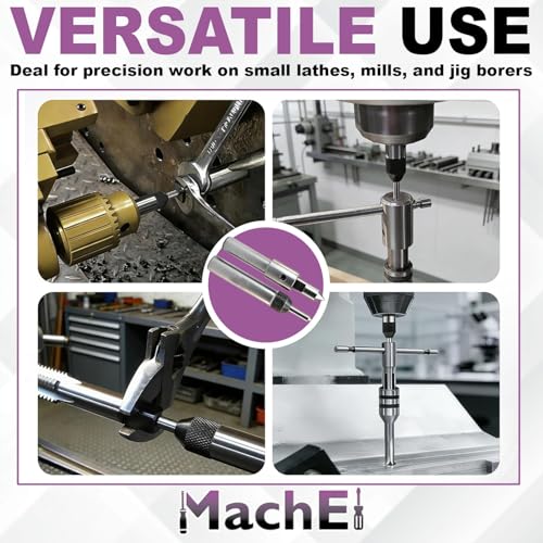 MachEl Spring Center Tap Guide Tool Set of 2, Hardened Steel, 1/2" Shank