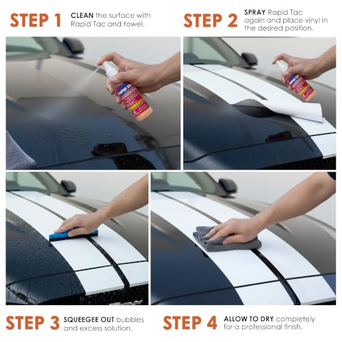 Application Fluid 4oz Spray Bottle | Bubble-Free Application | Allows Graphic to Be Re-Positioned Before Bonding | Bonds in 90 Seconds | for Vinyl Wraps, Decals & Stickers - size: 4 oz