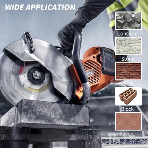 RHAPSODY 12 Inch Diamond Saw Blade 2pcs, Segmented General Purpose Blade - color: Segmented Blade, size: 12Inch