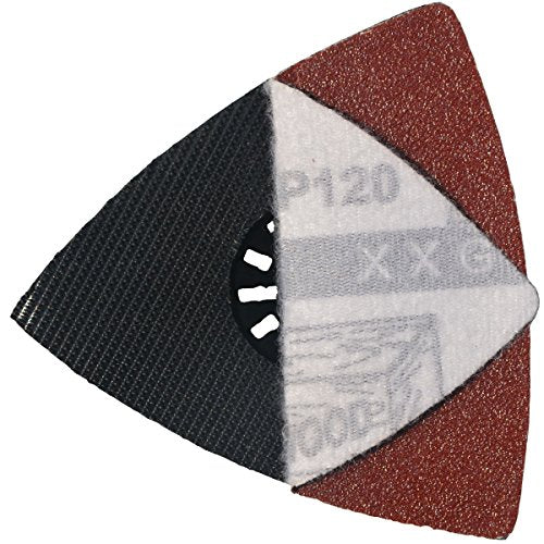 XXGO 55 Pcs 80mm 3-1/8 Inch Triangular Oscillating Multi Tool Sanding Pads - size: 3-1/8 Inch Triangle - Mix Grit - 55 Pcs