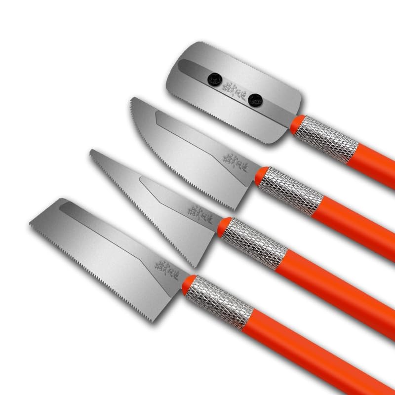 2 handles and 4 blades Irregular Shape Handsaws Mini Hand Saws For Scale Military Model Modification Hobby Modeling Tool