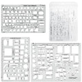 Sooez Architectural Templates, House Plan Templat, Interior Design Template - color: clear