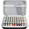 Model Paint Storage Case for Testors, Holds 60 Bottles, Paints Not Included - color: Grey